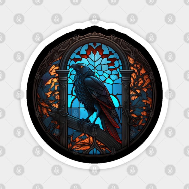 Vibrant Crow Magnet by MaxDeSanje 