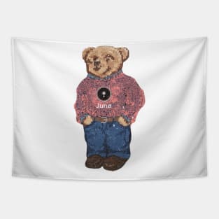 Juno Bear (Back of Shirt) Tapestry