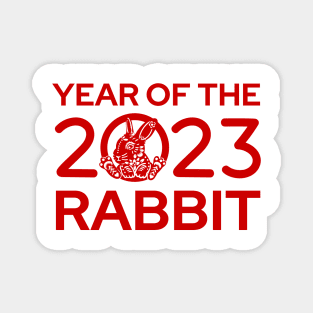 Year of the Rabbit 2023 - Chinese New Year Zodiac Magnet