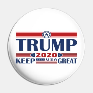 Trump 2020 keep america great again Pin