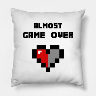 almost gameover pixel heart Pillow