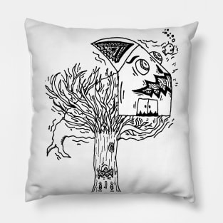 fish above a tree Pillow