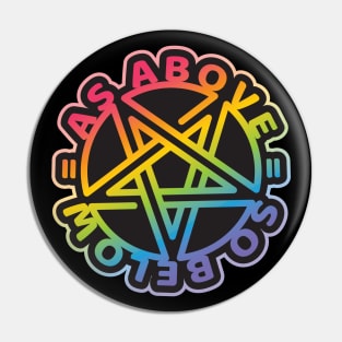 Equality Above & Below - PRIDE - dark Pin