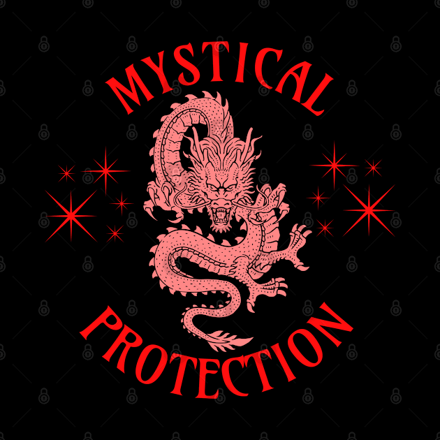 Mystical Protection Eastern Dragon by vystudio