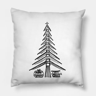 Book Christmas tree Pillow