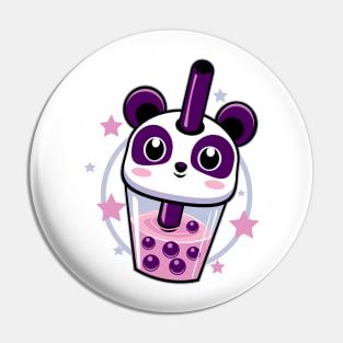 Panda Kawaii Boba Tea Pin