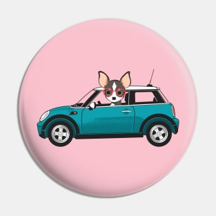 Dog and Car CHIHUAHUA Pin