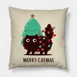 Merry catmas Pillow