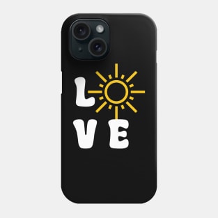 Love Sun White Phone Case