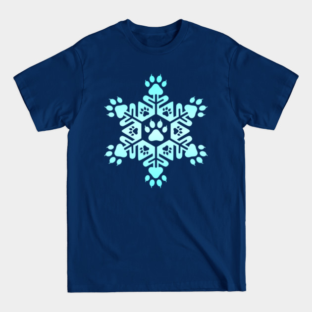 Discover Paw Snowflake - Paw - T-Shirt