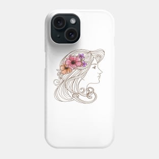 Woman Silhouette Phone Case