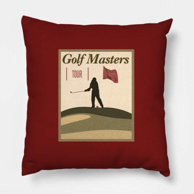 Golf Masters Pillow by GLStyleDesigns