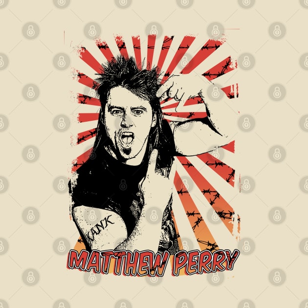 Matthew Perry 80s Retro Vintage Aesthetic by Ihkwan Art