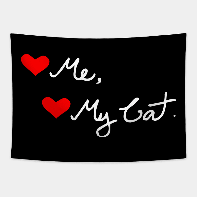 LOVE ME LOVE MY CAT Tapestry by MoreThanThat