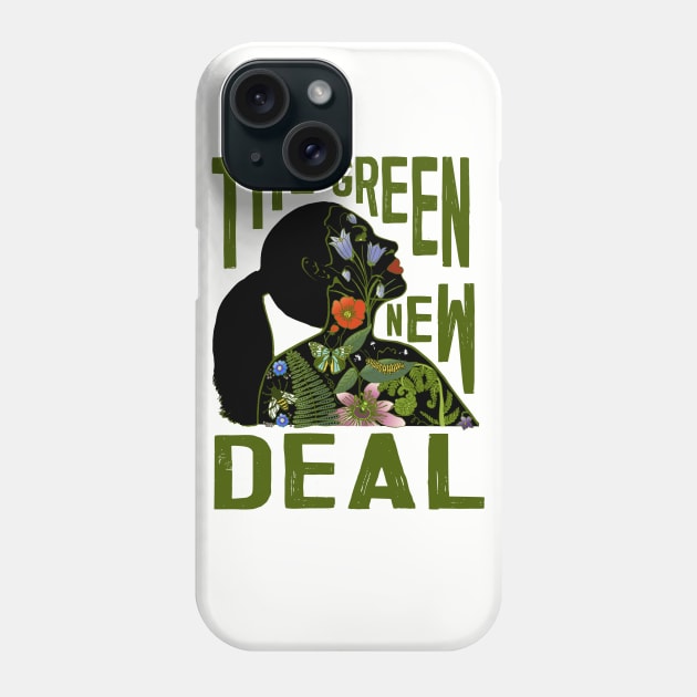 AOC - Green New Deal Phone Case by BrookeFischerArt