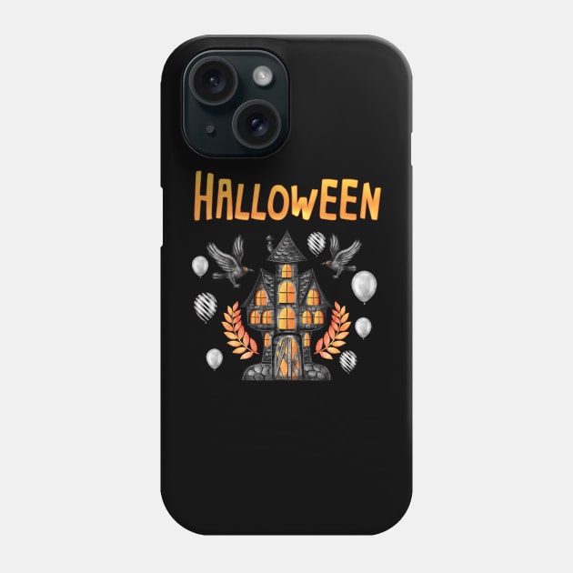 Ravenswood Manor: Halloween Haunt Phone Case by PrezencikABC