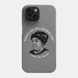 Fannie Lou Hamer Portrait and Quote Phone Case