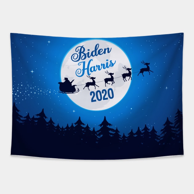 Biden Harris Christmas 2020 Tapestry by epiclovedesigns