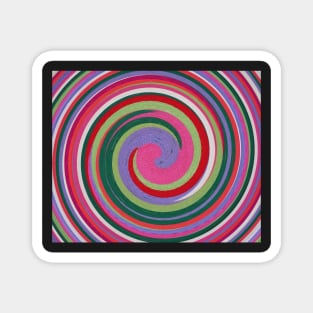 modern bright and vibrant modern swirls Magnet