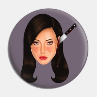 Aubrey Plaza Horror Film Pin