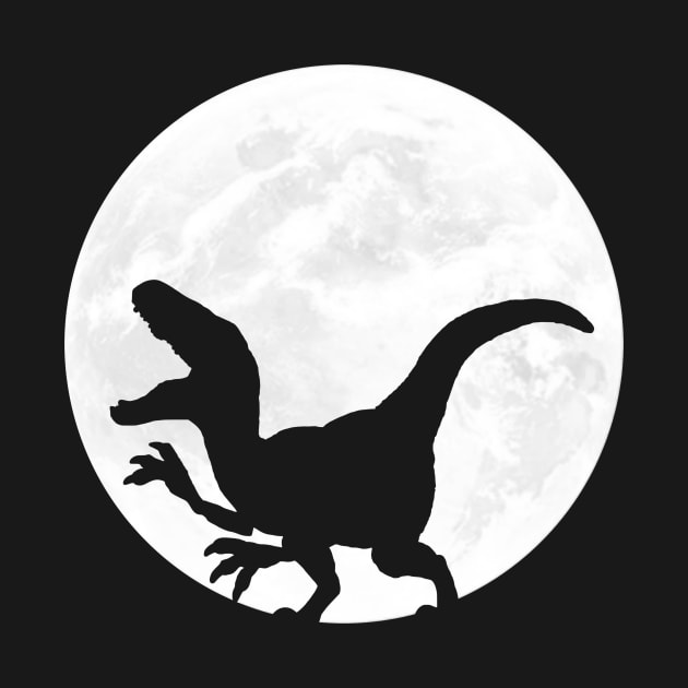 Velociraptor in Full Moon by ChapDemo