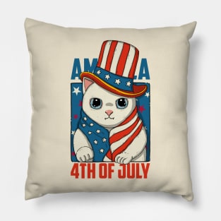 America 4th Of July Pillow
