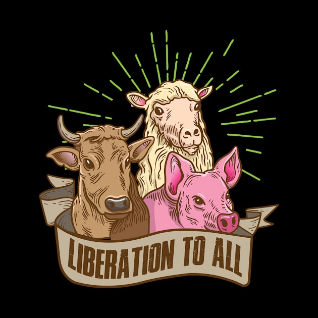 Animal Liberation Funny Vegan Gift by CatRobot