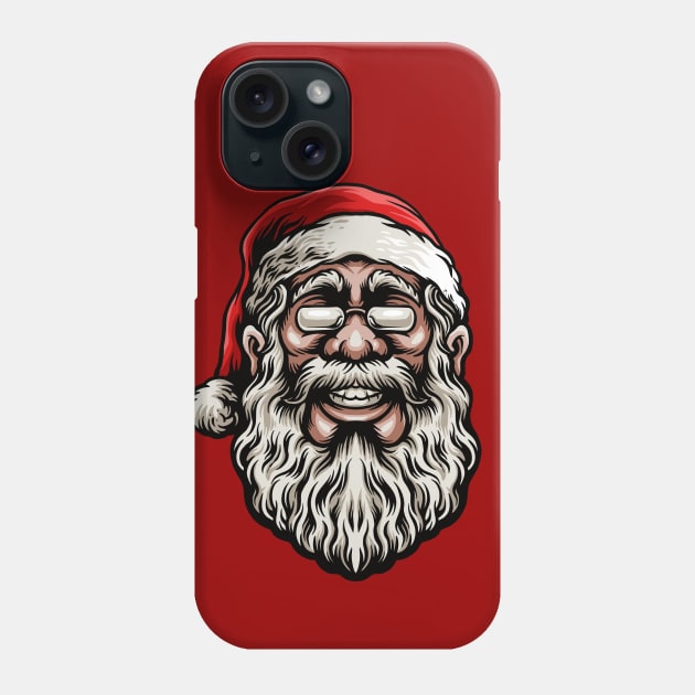 Vintage Santa Claus Illustration Phone Case by SLAG_Creative