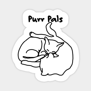 Purr Pals- Simple Cat Doodle Magnet