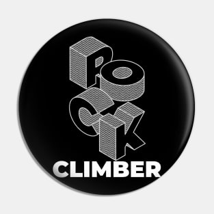 Rock Climber Rocks! Pin