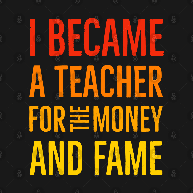 I Became A Teacher For The Money And Fame by Suzhi Q