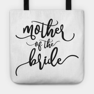 Simple Mother of the Bride Wedding Calligraphy Tote