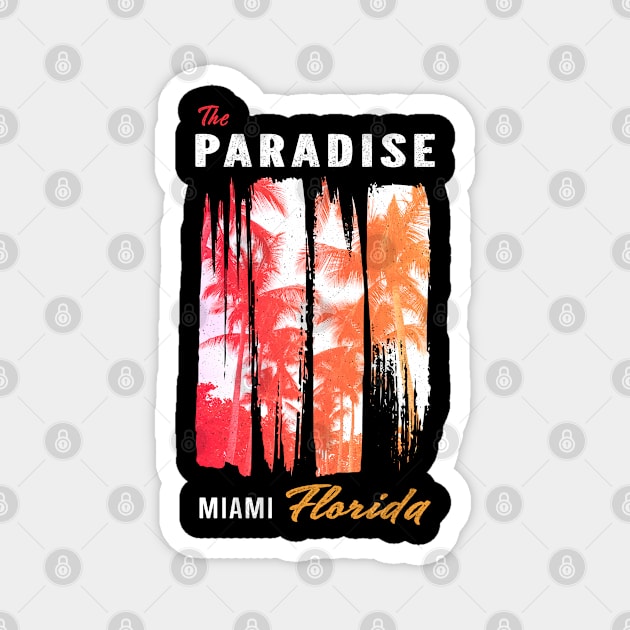 Miami Beach Florida Magnet by ForeverVarsity