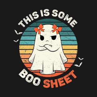 This is Some Boo Sheet Halloween Funny Ghost Costume Groovy T-Shirt