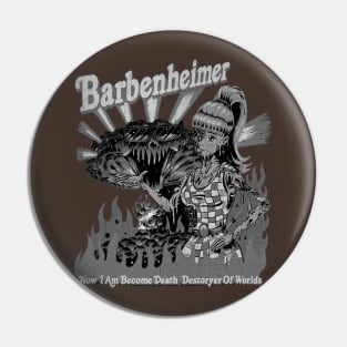 Black Barbenheimer Pin