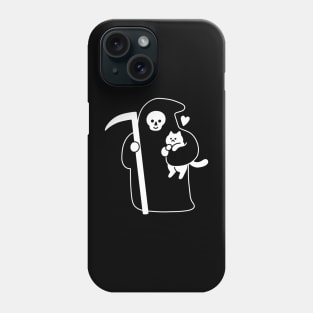 The Grim Reaper Loves Cats Phone Case