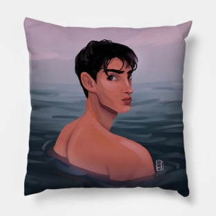 Sunset Boy Pillow