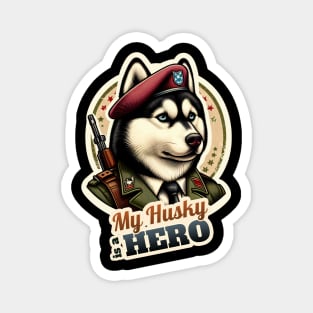 Husky soldier Magnet