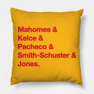 2022 Kansas City Chiefs Red Pillow