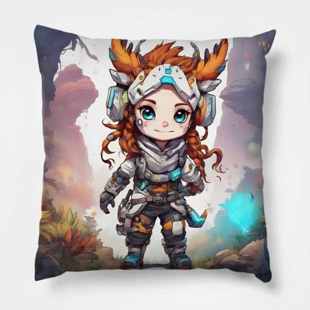 horizon zero dawn Pillow by Chantel Fourie