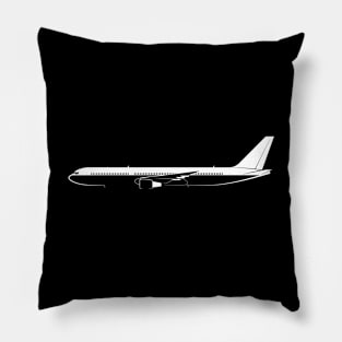 767-400 Silhouette Pillow