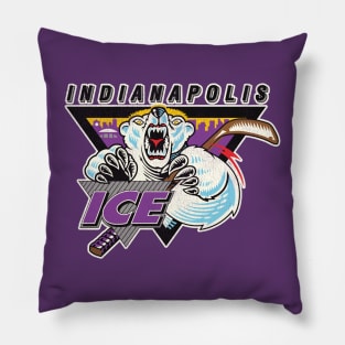 Defunct Indianapolis Ice Hockey Team Pillow