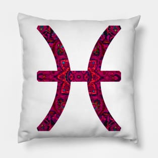 Pisces Paisley Zodiac Sign Pillow