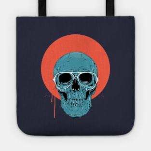 Blue skull Tote