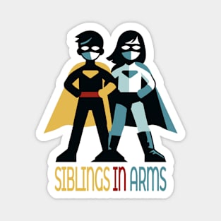Guardians Together: Sibling Superhero Squad Magnet