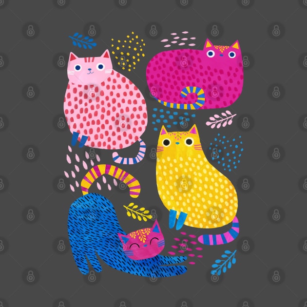 Colourful Kitties by Planet Cat Studio