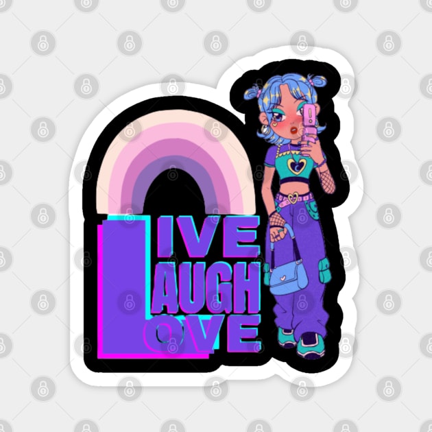 Live Laugh Love Magnet by Asterme