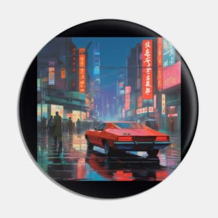 Neo Tokyo city aesthetic Pin