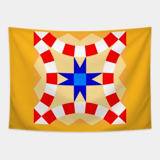 Patchwork Patriotic Star Tapestry
