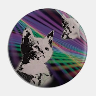 Cat on We Have Lasers Pin